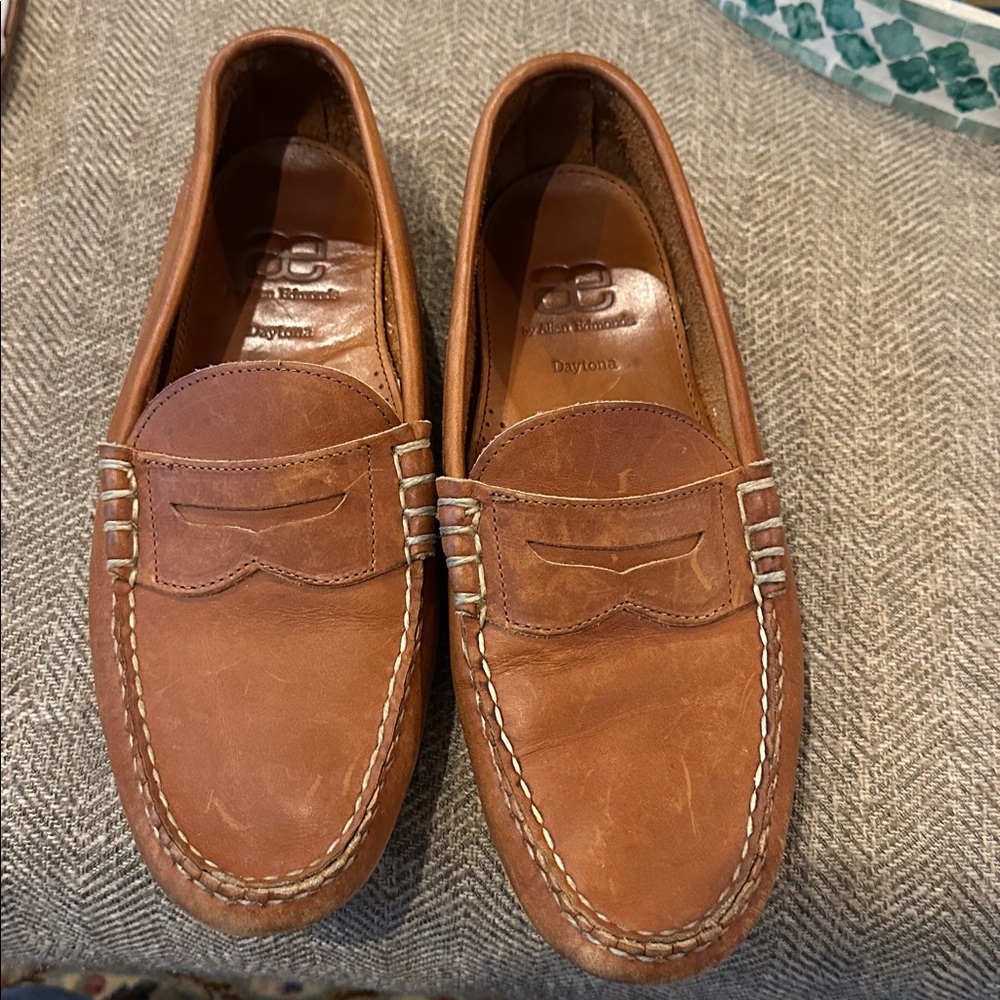 Allen Edmonds Daytona tan driving loafer 10